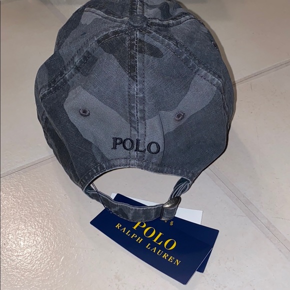 Mens POLO RL Camo Canvas Cap - Picture 3 of 8